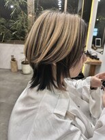 エモヘアー(emo hair) ショートレイヤー&アンブレラカラー