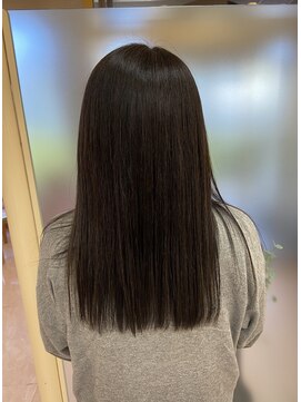 松本平太郎美容室 土浦パートワン(PART1) ストレートロング×50代