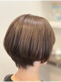 スッキリ丸みショートボブ