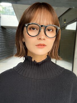 ガーデンヨコハマ(GARDEN YOKOHAMA) 切りっぱなしボブタッセルボブ外ハネ小顔似合わせカット前髪