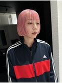 リップラインボブ×ホワイトピンク