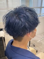 サロンドジョー(salon de joe) メンズカットブリーチダブルカラーハイライトハイトーンショート