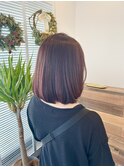 春カラー重めボブ
