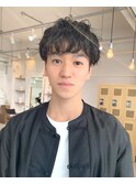 刈り上げマッシュパーマシャドウパーマツーブロック久屋大通/栄