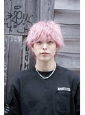 ホワイトシルバーカラー フェザー アッシュブラック　k