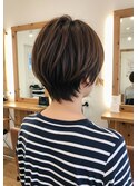 ナチュラルマッシュショート20代30代髪質改善白髪染め狭山ヶ丘