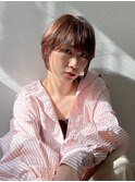 似合わせカット　ナチュラルマッシュショート　