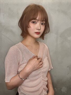 ロンドプロフィール 浦和(Lond profil) イメチェン　ボブ　外ハネボブ　美髪　ホワイトブロンド　韓国