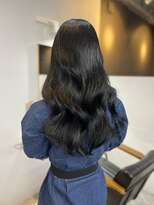 ヌープヘアーアイス(NUUP.hair ici)&nbsp;ゆるふわ大人可愛い♪20代30代ロングパーマアッシュブラック