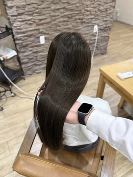 ヘア カンパニー トワ 千葉店(TOWA) 千葉/千葉駅/ダブルカラー/オリーブグレー/黒髪/ヘッドスパ