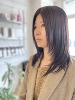 ヴィフ ヘアアンドデザイン(Vif hair&design)&nbsp;アッシュブラウン×セミロングレイヤー