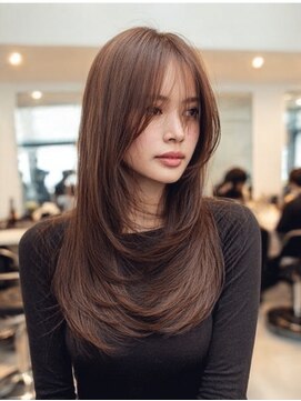 ダル 渋谷/表参道(DAL.) 韓国レイヤーロングレイヤー顔回りレイヤーハッシュカット