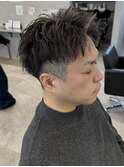 刈り上げセンターパート/波巻きツイストスパイラル/新田