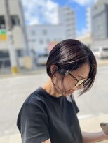 ヘアーサロン グラブ(hair Salon grab)&nbsp;ブラウンのコンパクトボブ