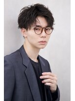 ルーシー 福岡大名店(LUCEY) センターパートフェザーパーマシャドウパーマメンズパーマ
