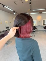 パーミルヘアーピピ(permille hair pipi)&nbsp;インナーカラー×ピンク×ボブ
