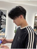 武蔵小杉 メンズニュアンスパーマセンターパート 朝5分で決まる