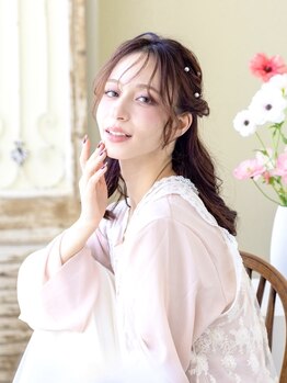 ヘアメイクサロンシャルメ(Hair Make Salon CHARMER)の写真/土日祝7時～OK◎[ヘアセット1500~] 結婚式やイベントに☆[ヘアセット＋アクセ付き￥3000~]