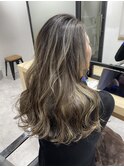 髪質改善出来る白髪ぼかしハイライト×バレイヤージュ6