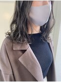 ハイライト&バレイヤージュ×透け感ブルーアッシュグレー♪