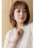 外国人風カーキベージュ小顔くびれボブウルフZ浦和20代30代40代