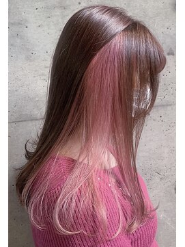 クレドガーデン 西新井店(CRED GARDEN) インナーカラー/韓国風/ニュアンスカラー/アッシュピンク/西新井