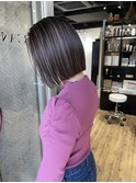 ミルクティーベージュ ハイライト インナーカラー アッシュ
