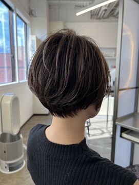 スクエアペア(SQUARE PAIR) くびれショート シークレットハイライト アッシュ 30代40代