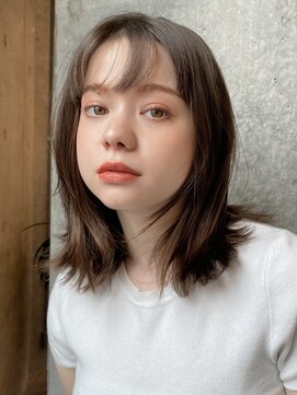 イミ(imi) 大人ボブ/ストレート/グレージュカラー/前髪/髪質改善[登戸]