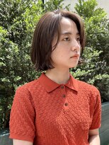 ◆ボブ/ミニボブ/地毛風/銀座/ニュアンスパーマ/癖毛風/顔周り