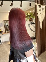 ルームスヘアー(Rooms Hair) チェリーレッドカラー