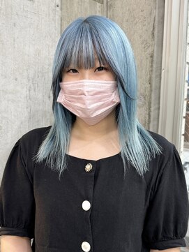 サクラ オモテサンドウ(SAKURA) デザインカラー ペールブルー 表参道