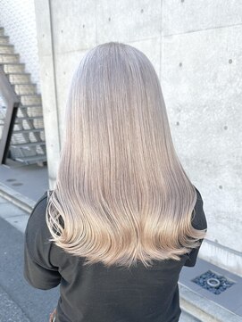 フリーラ 表参道(freera) ブリーチダブルカラーホワイトカラーインナーカラー裾カラー艶髪