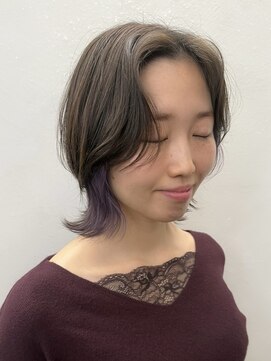 パドル(Paddle) イヤリングカラー/ラベンダー/バイオレット/外ハネボブ/ボブ