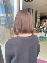 コワファースト 大分(COIFF1RST) ブリーチなし!ベージュカラーのボブ