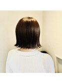 切りっぱなし外ハネボブ/30代/40代/50代/60代
