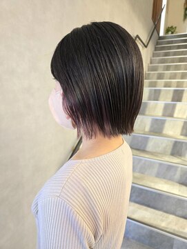 ヴィサージュメゾン(VISAGE maison) ボブ×イヤリングピンクカラー