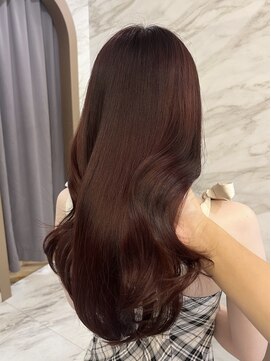 ロンド フィーユ(Lond fille) くびれヘア/アプリコットオレンジ/髪質改善/縮毛矯正/前髪/銀座