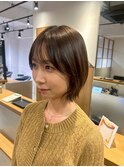 カジュアルショート【30代/イルミナカラー/縮毛矯正/髪質改善】