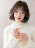 オリーブグレー乾かすだけ立体感小顔こなれボブY浦和30代40代