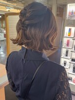 キャパジャストヘアー(CAPA just hair)&nbsp;お呼ばれヘアセットボブアレンジハーフアップ