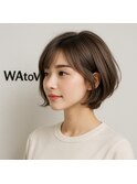 【小顔・愛され】丸みショートボブ×透明感グレージュ