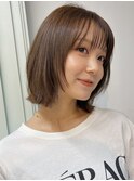 ボブ ボブレイヤー 顔まわり 顔まわりレイヤー 透明感