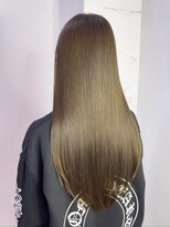 シオン(shion)&nbsp;顔周りレイヤーロング韓国ヘアオリーブベージュ_ba577691