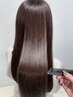 カット+縮毛矯正+Aujua３step【sh＆tr付き】+炭酸泉　【￥15440⇒￥13440】