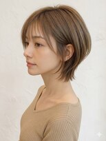 イーハトーヴヘアー(Yehatov) くびれショート×ミルクティベージュ