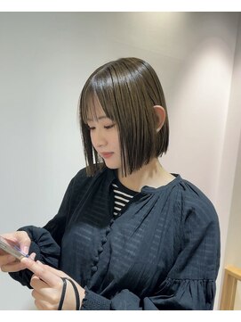 スーリール 西大分店(Sourire) 【sourire西大分】 プレミアム縮毛矯正+透明感カラー