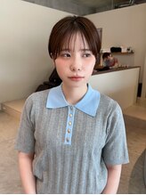 カケ(kake)&nbsp;大人っぽシースルーバング × 耳かけショート