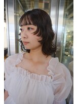ダブ ギンザ(DaB ginza) 顔まわりレイヤーボブ×ニュアンスパーマ
