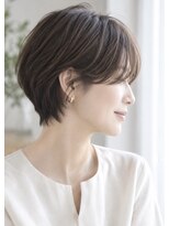 リアン アオヤマ(Liun Aoyama)&nbsp;ふんわりレイヤーショート/アッシュベージュ/30代/40代/50代